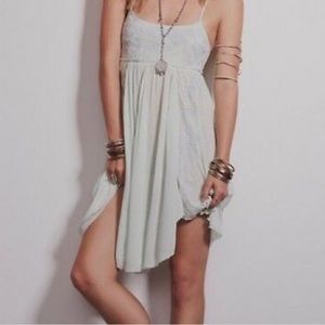 Free People Embroidered Babydoll Slip Small